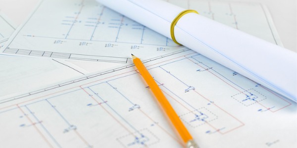 An electrical engineer's design of an electrical system.