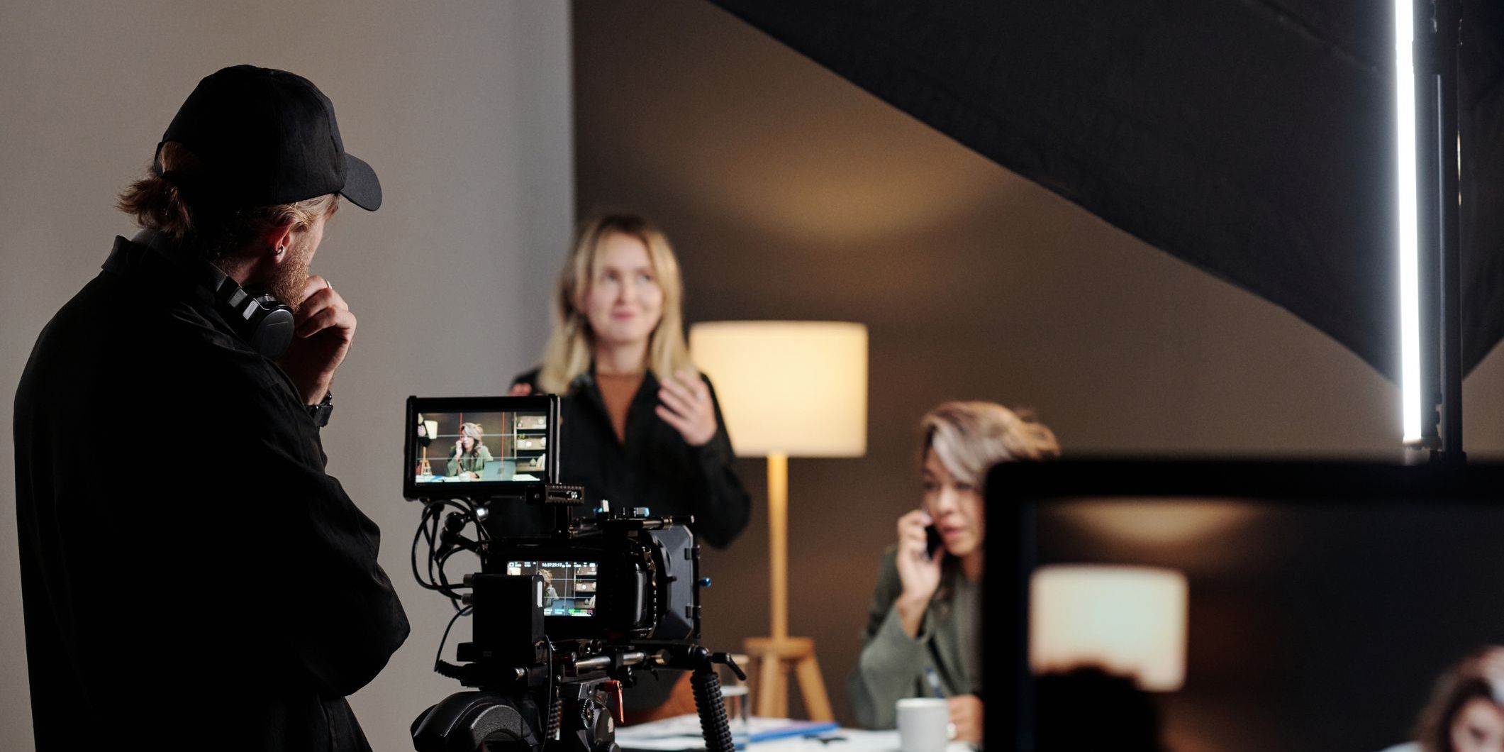 A film producer on set.